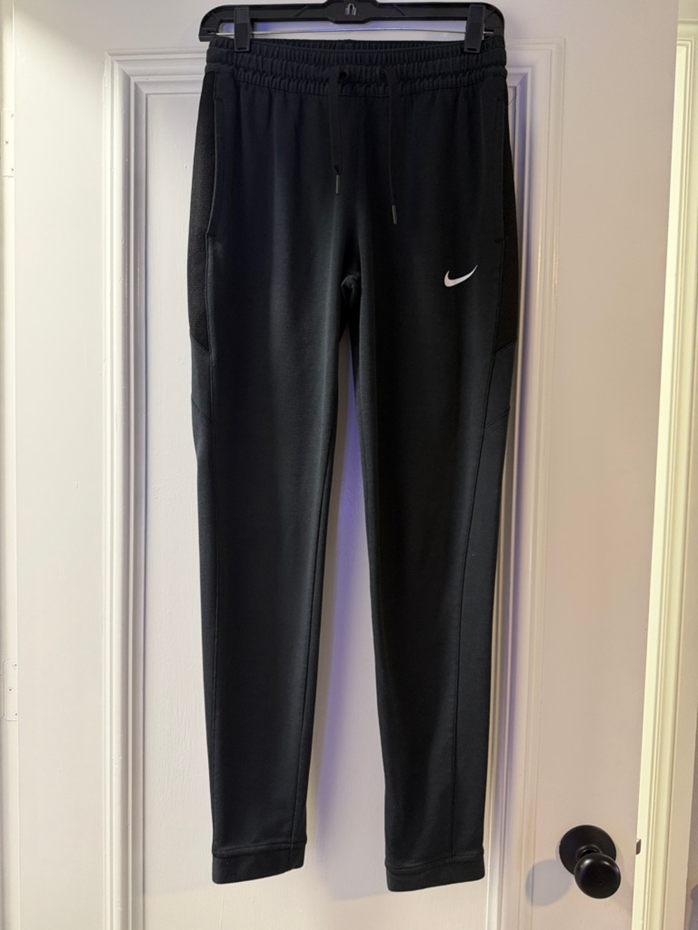 Nike Black and White Dri-FIT Jogger Pants